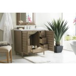 Portland 36" Single Vanity Whitewashed Walnut w/ 3 CM Ethereal Noctis Quartz Top