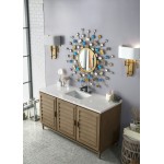 Portland 60" Single Vanity Whitewashed Walnut, w/ 3 CM Classic White Quartz Top