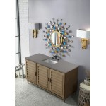 Portland 60" Single Vanity Whitewashed Walnut, w/ 3 CM Grey Expo Quartz Top