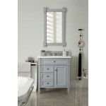 Brittany 30" Single Vanity, Urban Gray w/ 3 CM Arctic Fall Solid Surface Top