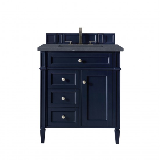 Brittany 30" Single Vanity, Victory Blue w/ 3 CM Charcoal Soapstone Quartz Top