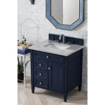 Brittany 30" Single Vanity, Victory Blue w/ 3 CM Eternal Serena Quartz Top