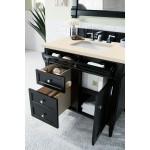 Brittany 36" Black Onyx Single Vanity w/ 3 CM Eternal Marfil Quartz Top