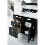 Brittany 36" Black Onyx Single Vanity w/ 3 CM Ethereal Noctis Quartz Top