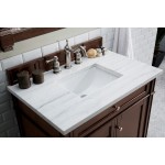 Brittany 36" Mahogany Single Vanity w/3 CM Arctic Fall Solid Surface Top