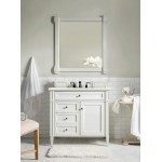 Brittany 36" Bright White Single Vanity w/ 3 CM Eternal Marfil Quartz Top