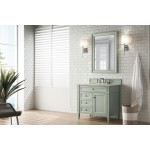 Brittany 36" Sage Green Single Vanity w/ 3 CM Eternal Marfil Quartz Top