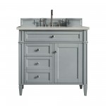 Brittany 36" Urban Gray Single Vanity w/ 3 CM Eternal Serena Quartz Top