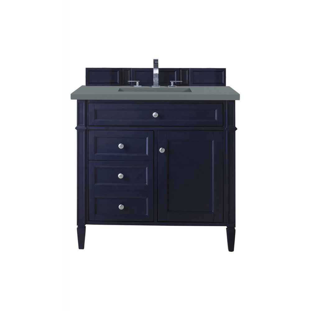 Brittany 36" Victory Blue Single Vanity w/ 3 CM Cala Blue Quartz Top