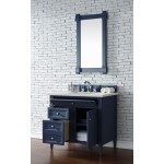 Brittany 36" Victory Blue Single Vanity w/ 3 CM Eternal Jasmine Pearl Quartz Top