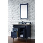 Brittany 36" Victory Blue Single Vanity w/ 3 CM Grey Expo Quartz Top