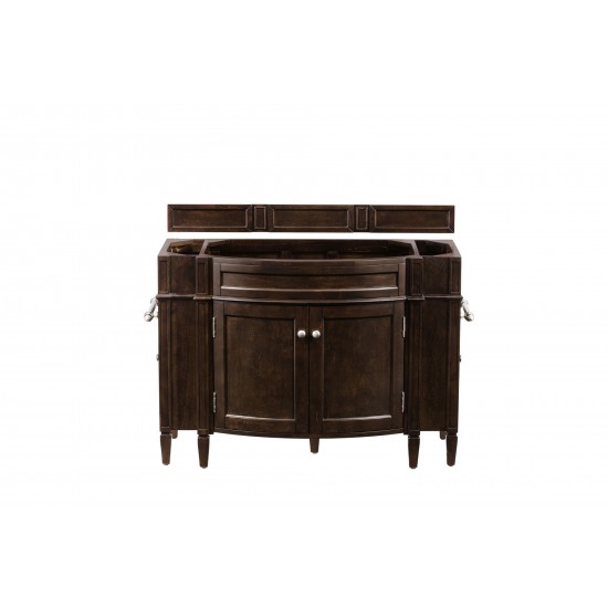 Brittany 46" Single Vanity, Burnished Mahogany