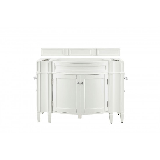 Brittany 46" Single Vanity, Bright White