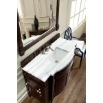 Brittany 46" Single Vanity Mahogany w/3 CM Arctic Fall Solid Surface Top