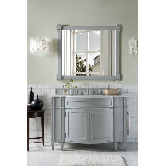 Brittany 46" Single Vanity Urban Gray w/ 3 CM Arctic Fall Solid Surface Top