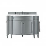 Brittany 46" Single Vanity Urban Gray w/ 3 CM Classic White Quartz Top