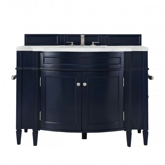 Brittany 46" Single Vanity Victory Blue w/ 3 CM Arctic Fall Solid Surface Top