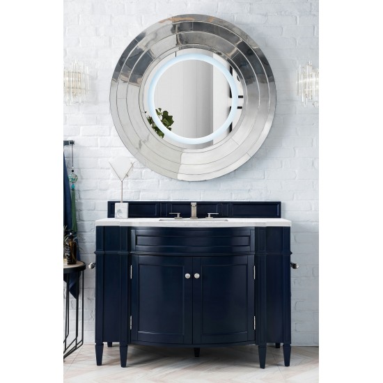 Brittany 46" Single Vanity Victory Blue w/ 3 CM Arctic Fall Solid Surface Top