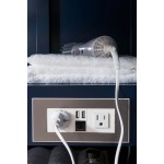 Brittany 46" Single Vanity Victory Blue w/ 3 CM Classic White Quartz Top
