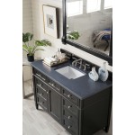 Brittany 48" Black Onyx Single Vanity w/ 3 CM Charcoal Soapstone Quartz Top