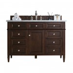 Brittany 48" Mahogany Single Vanity w/3 CM Arctic Fall Solid Surface Top
