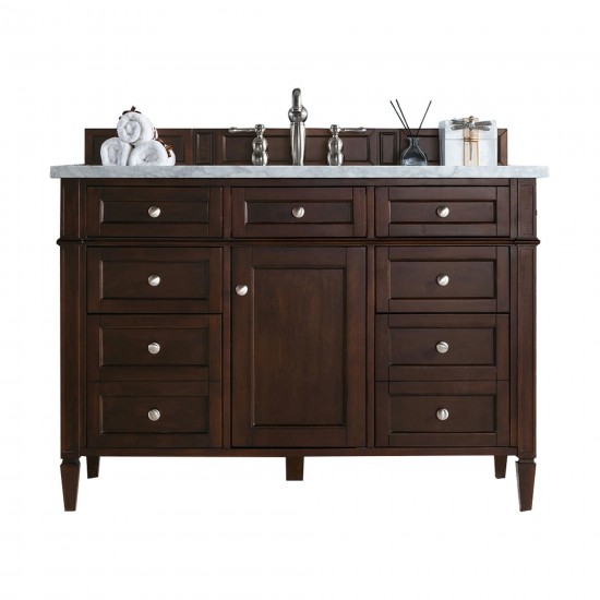 Brittany 48" Mahogany Single Vanity w/3 CM Arctic Fall Solid Surface Top