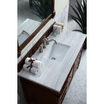 Brittany 48" Mahogany Single Vanity w/3 CM Arctic Fall Solid Surface Top
