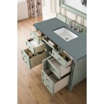 Brittany 48" Sage Green Single Vanity w/ 3 CM Cala Blue Quartz Top