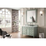 Brittany 48" Sage Green Single Vanity w/ 3 CM Classic White Quartz Top