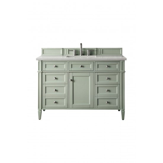 Brittany 48" Sage Green Single Vanity w/ 3 CM Eternal Serena Quartz Top