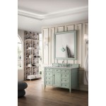 Brittany 48" Sage Green Single Vanity w/ 3 CM Eternal Serena Quartz Top