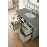 Brittany 48" Sage Green Single Vanity w/ 3 CM Grey Expo Quartz Top