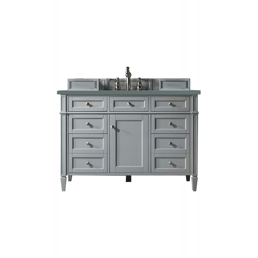 Brittany 48" Urban Gray Single Vanity w/ 3 CM Cala Blue Quartz Top