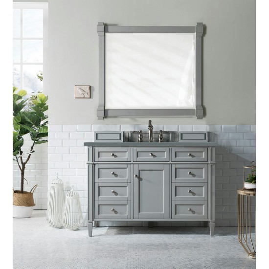 Brittany 48" Urban Gray Single Vanity w/ 3 CM Cala Blue Quartz Top