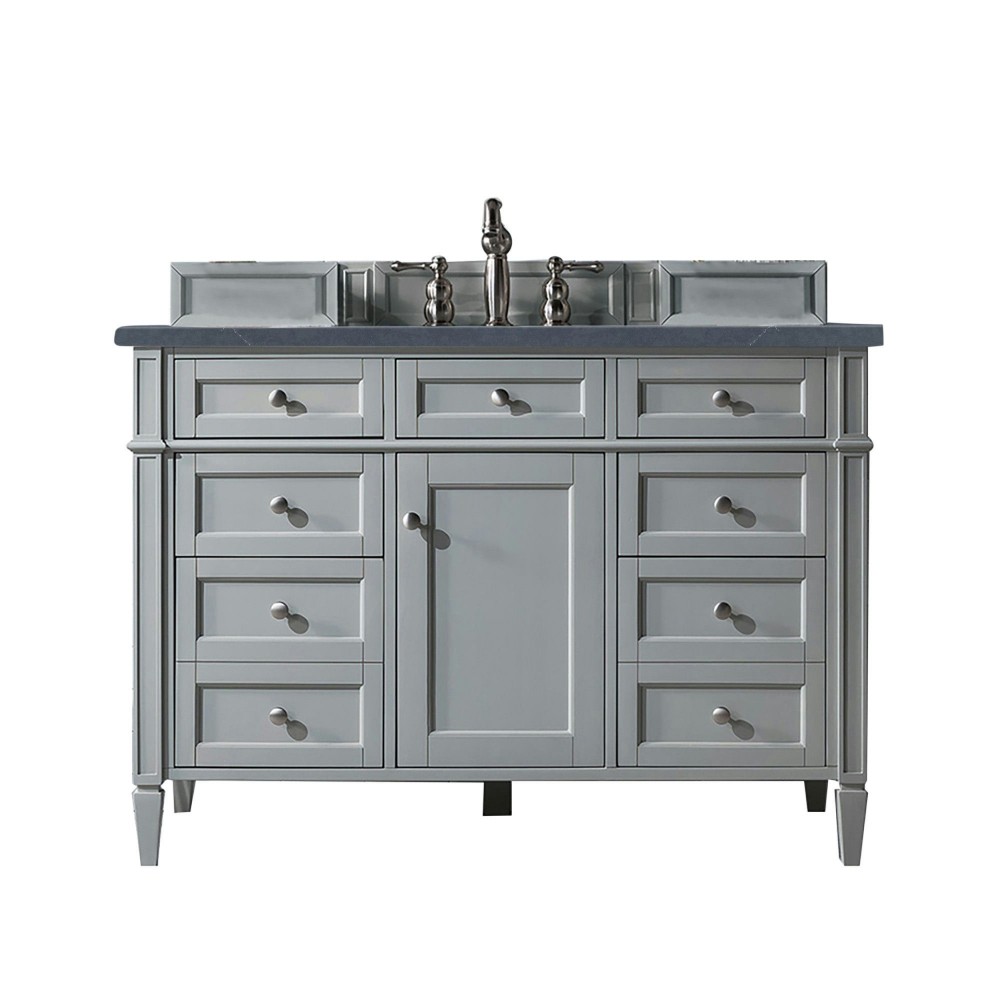 Brittany 48" Urban Gray Single Vanity w/ 3 CM Charcoal Soapstone Quartz Top