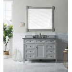 Brittany 48" Urban Gray Single Vanity w/ 3 CM Charcoal Soapstone Quartz Top