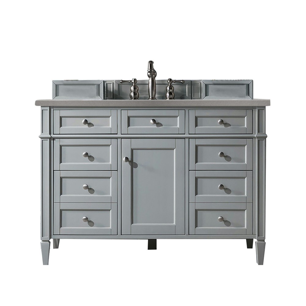 Brittany 48" Urban Gray Single Vanity w/ 3 CM Grey Expo Quartz Top