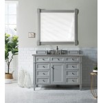 Brittany 48" Urban Gray Single Vanity w/ 3 CM Grey Expo Quartz Top