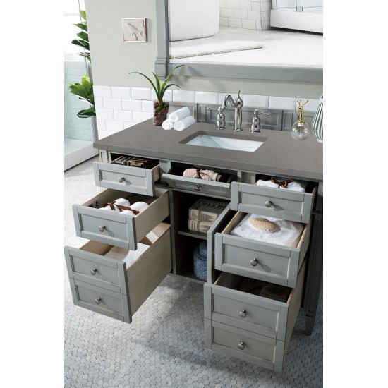 Brittany 48" Urban Gray Single Vanity w/ 3 CM Grey Expo Quartz Top