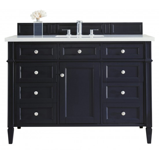 Brittany 48" Victory Blue Single Vanity w/ 3 CM Arctic Fall Solid Surface Top