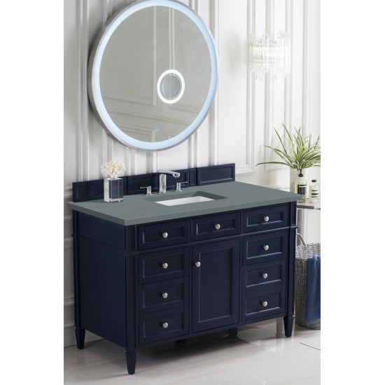 Brittany 48" Victory Blue Single Vanity w/ 3 CM Cala Blue Quartz Top