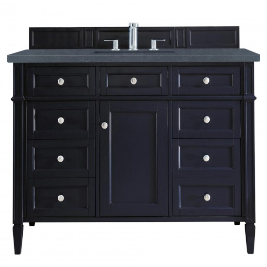 Brittany 48" Victory Blue Single Vanity w/ 3 CM Charcoal Soapstone Quartz Top