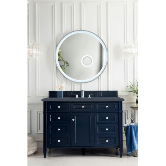 Brittany 48" Victory Blue Single Vanity w/ 3 CM Charcoal Soapstone Quartz Top