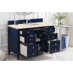 Brittany 48" Victory Blue Single Vanity w/ 3 CM Eternal Marfil Quartz Top