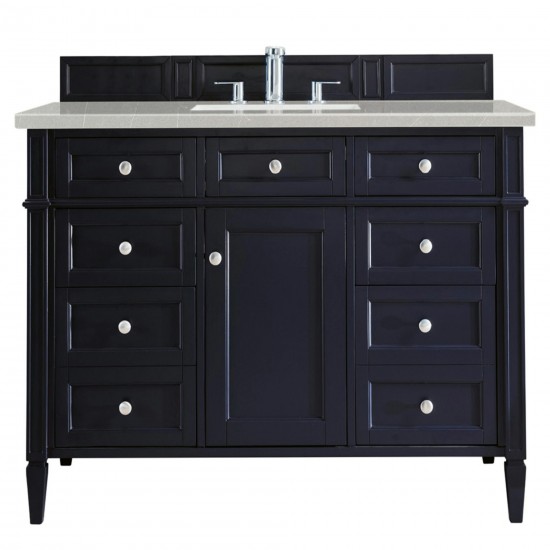 Brittany 48" Victory Blue Single Vanity w/ 3 CM Eternal Serena Quartz Top