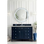 Brittany 48" Victory Blue Single Vanity w/ 3 CM Eternal Serena Quartz Top