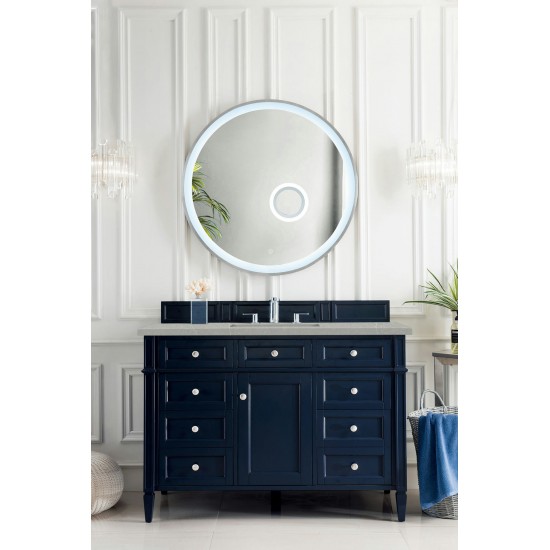 Brittany 48" Victory Blue Single Vanity w/ 3 CM Eternal Serena Quartz Top