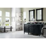 Brittany 60" Black Onyx Double Vanity w/ 3 CM Cala Blue Quartz Top
