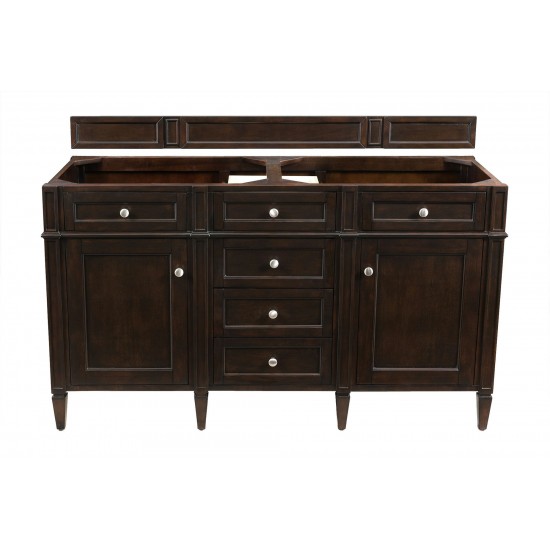 Brittany 60" Burnished Mahogany Double Vanity