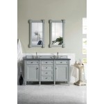 Brittany 60" Urban Gray Double Vanity w/ 3 CM Charcoal Soapstone Quartz Top